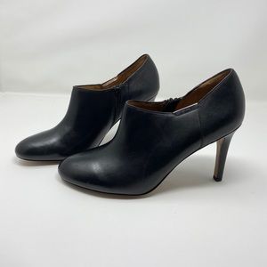 Coach Black Leather Seneca Booties